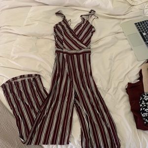 Garnet, black, and white jumpsuit!